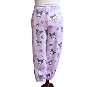 New Kuromi Themed Lilac Purple Jogger Pants - Size M